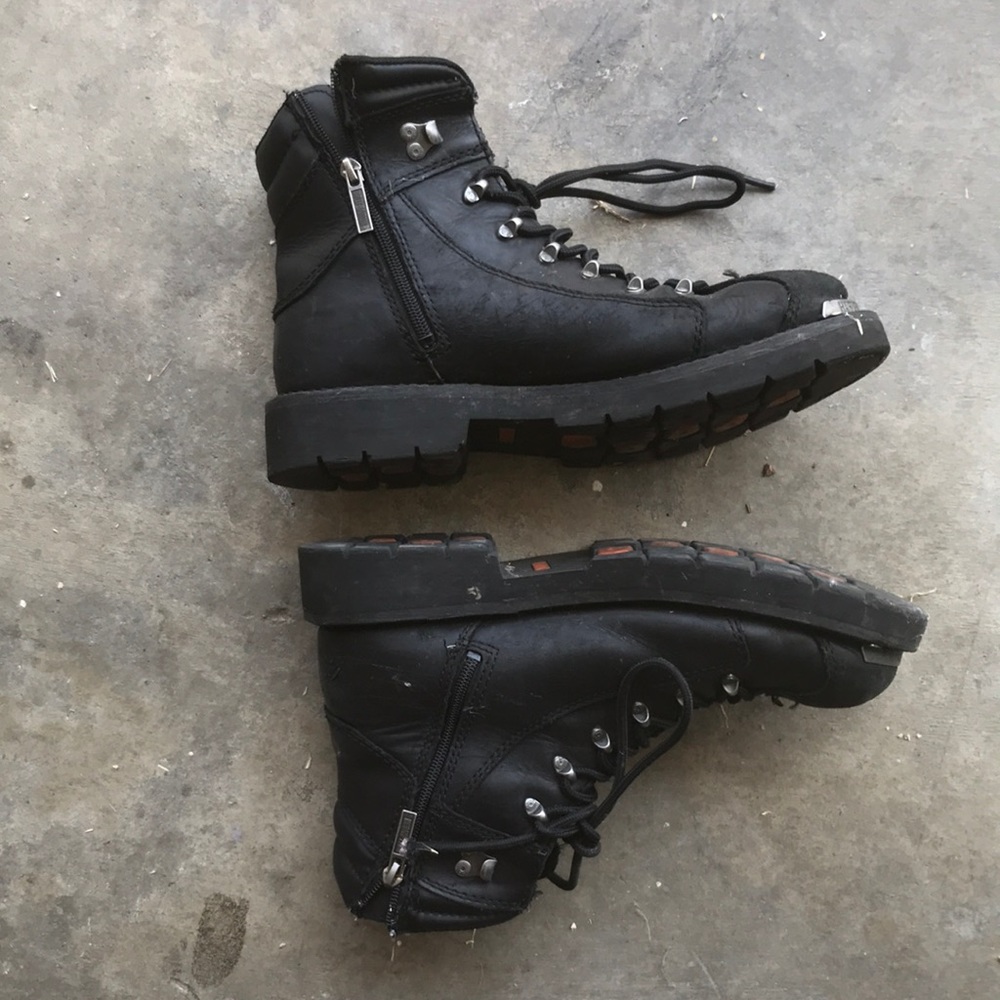 Harley Davidson Black Boots Size 11 Men